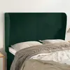 Image de vidaXL Tête de lit avec oreilles - Vert foncé