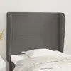 Image de vidaXL Tête de lit avec oreilles - Gris
