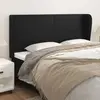 Image de vidaXL Tête de lit avec oreilles Noir