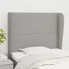 Image de VidaXL Tête de lit avec oreilles Gris clair