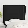 Image de vidaXL Tête de lit avec oreilles - 93 cm - Noir