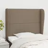 Image de vidaXL Tête de lit avec oreilles - Taupe