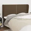 Image de vidaXL Tête de lit avec oreilles - Marron foncé 183 cm