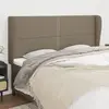 Image de vidaXL Tête de lit avec oreilles - Taupe