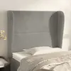 Image de vidaXL Tête de lit avec oreilles 103 cm - Gris Clair
