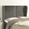 Image de vidaXL Tête de lit - Gris foncé