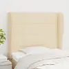 Image de vidaXL Tête de lit avec oreilles - Crème