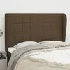 Image de vidaXL Tête de lit avec oreilles 147x23x118/128 cm - Marron foncé