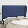 Image de vidaXL Tête de lit avec oreilles - Bleu