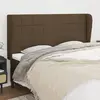 Image de vidaXL Tête de lit avec oreilles - Marron foncé