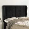 Image de vidaXL Tête de lit avec oreilles - Noir