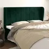Image de vidaXL Tête de lit avec oreilles - Vert foncé