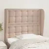 Image de vidaXL Tête de lit avec oreilles - Cappuccino