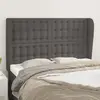 Image de vidaXL Tête de lit avec oreilles - Gris