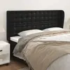 Image de VidaXL Tête de lit avec oreilles 183x23x118/128 cm - Noir