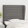 Image de vidaXL Tête de lit avec oreilles 93x23 - Gris foncé