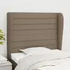 Image de vidaXL Tête de lit avec oreilles Taupe