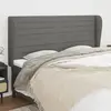 Image de vidaXL Tête de lit avec oreilles - Gris foncé