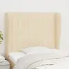Image de vidaXL Tête de lit avec oreilles - Crème