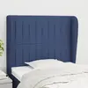 Image de vidaXL Tête de lit avec oreilles - Bleu