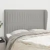 Image de vidaXL Tête de lit avec oreilles 147x23x118 cm - Gris Clair