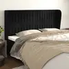 Image de vidaXL Tête de lit avec oreilles - Noir