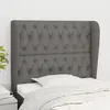 Image de vidaXL Tête de lit avec Oreilles - Gris Foncé