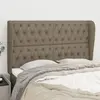 Image de vidaXL Tête de lit avec oreilles - Taupe