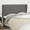 Image de VIDA XL Tête de lit avec Oreilles - Gris Foncé