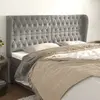 Image de vidaXL Headboard with Ears - Light Grey