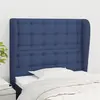 Image de vidaXL Tête de lit avec oreilles - Bleu 103x23x118/128 cm