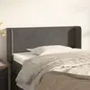 Image de VidaXL Tête de lit avec oreilles - Gris foncé