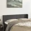 Image de vidaXL Tête de lit avec oreilles - Gris foncé