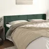 Image de vidaXL Tête de lit avec oreilles - Vert foncé