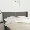 Image de vidaXL Tête de lit avec oreilles - Gris foncé 147x16x78/88 cm