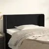 Image de vidaXL Tête de lit avec oreilles - Noir