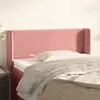 Image de vidaXL Tête de lit avec oreilles 103x16x78/88 cm Velours Rose