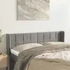 Image de vidaXL Tête de lit avec oreilles - Gris clair