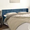 Image de vidaXL Tête de lit avec oreilles - Bleu foncé