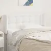 Image de vidaXL Tête de lit avec oreilles - Blanc
