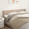 Image de vidaXL Tête de lit avec oreilles Cappuccino