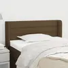 Image de vidaXL Tête de lit avec oreilles - Marron foncé