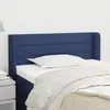 Image de vidaXL Tête de lit avec oreilles - Bleu tissu