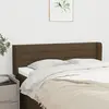 Image de vidaXL Tête de lit avec Oreilles - Marron foncé