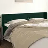 Image de vidaXL Tête de lit avec oreilles - Vert foncé