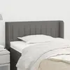 Image de vidaXL Tête de lit avec oreilles - Gris foncé