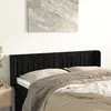 Image de vidaXL Tête de lit avec oreilles - Noir
