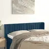 Image de VIDAXL Tête de lit avec oreilles - Bleu foncé
