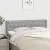 Image de vidaXL Tête de lit avec oreilles Gris clair