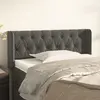 Image de Vidaxl Tête de lit avec oreilles 103x16x78/88 cm - Gris foncé